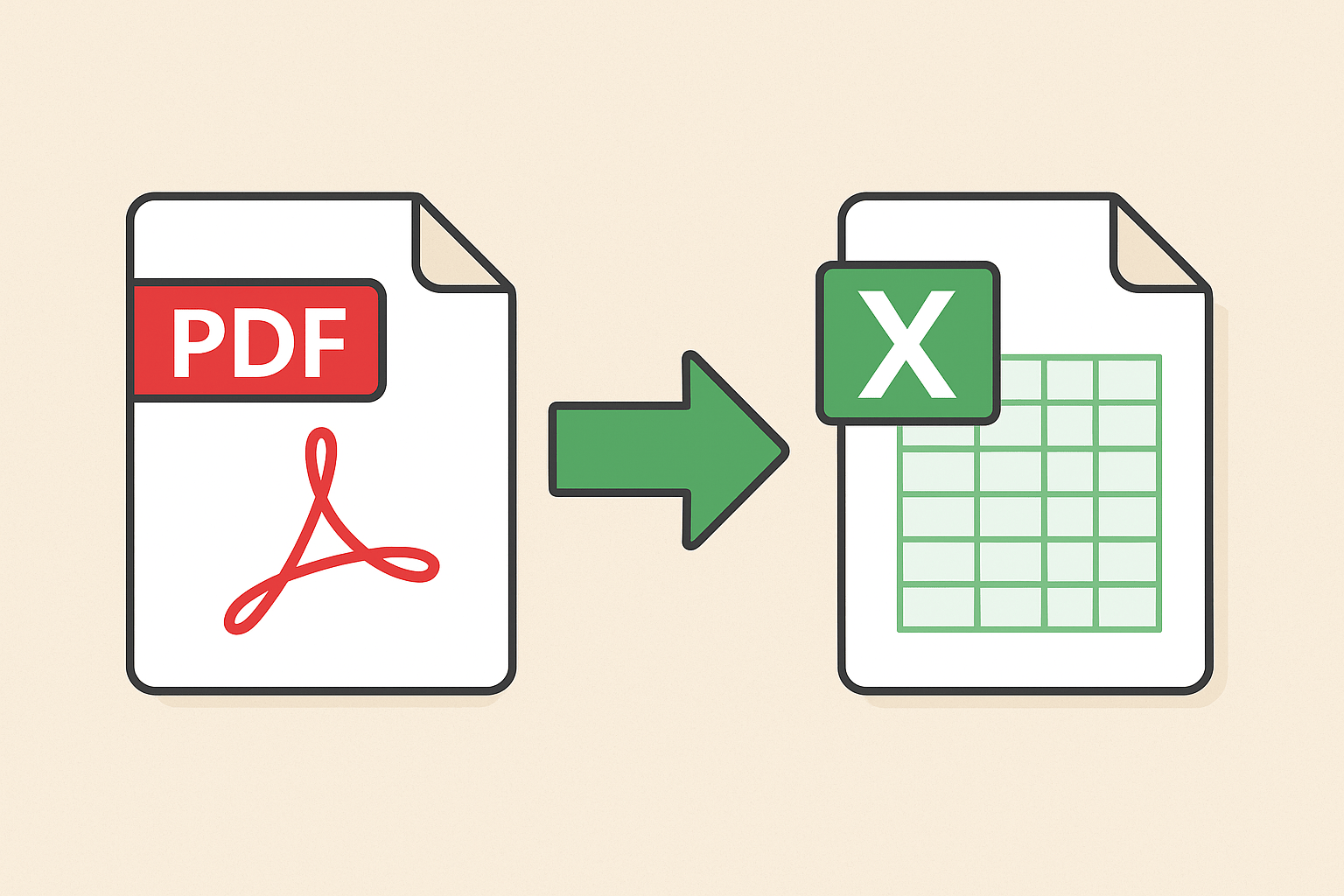 Convertire PDF in Excel
